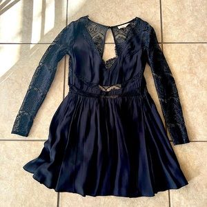 Keepsake Black lace skater dress